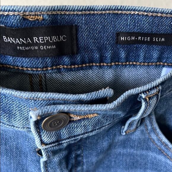 NWT Banana Republic High-Rise Slim Blue Denim Jeans - size 29 - Picture 10 of 11